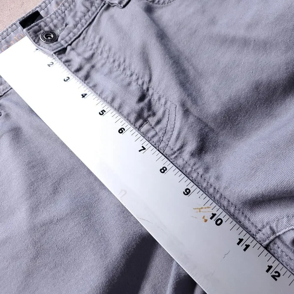 prAna Bridger Slim Fit Straight Leg Jeans Men 34x34 Gray Stretch Gorpcore Outdoo